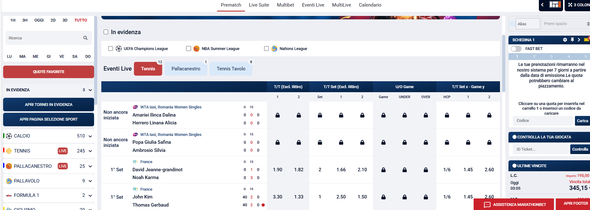 Affiliazione Marathonbet