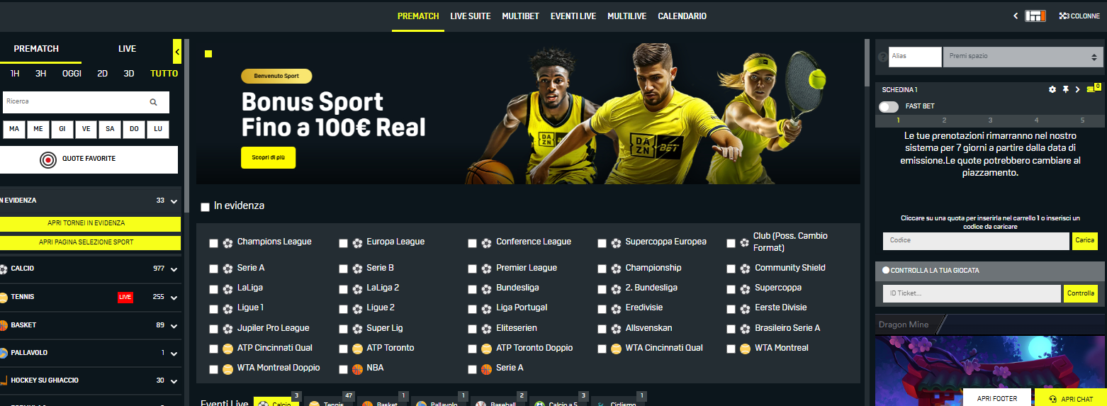 Affiliazione DaznBet