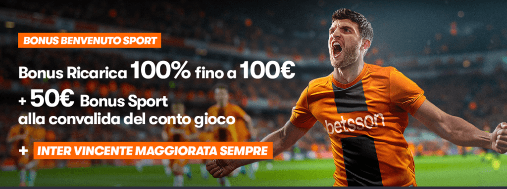 Bonus Benvenuto Betsson sport