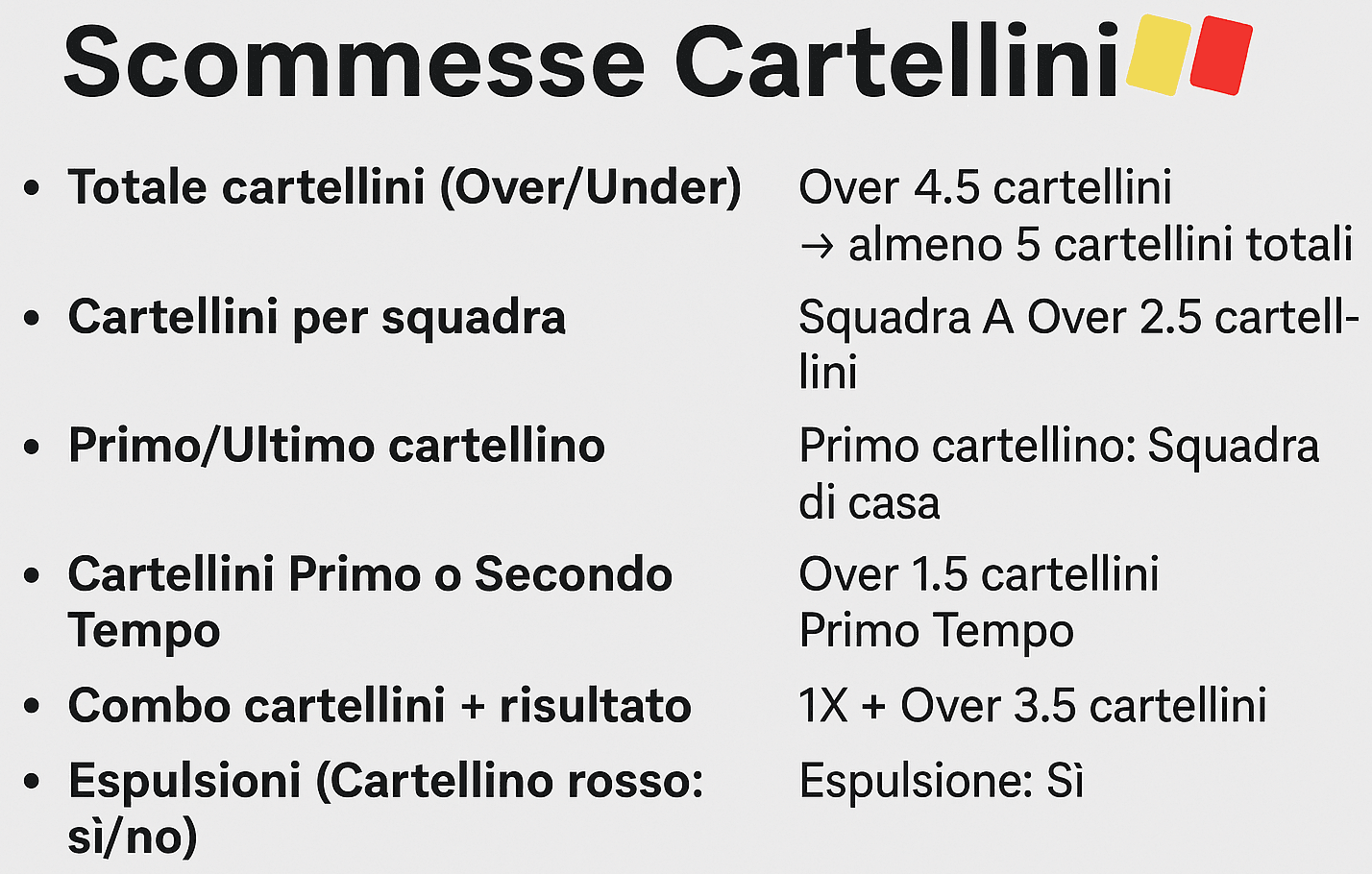 Scommesse Cartellini
