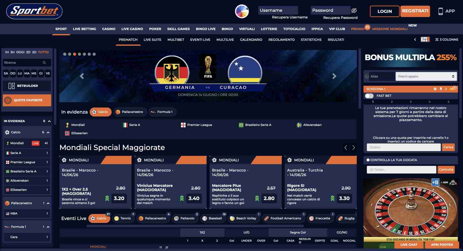 Recensione Sportbet Sport
