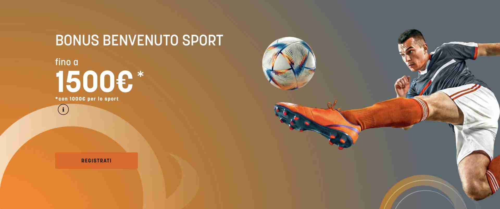 Bonus Benvenuto Snai Sport
