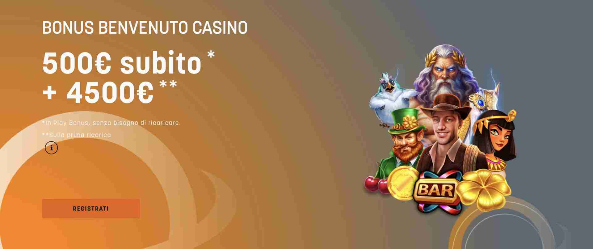 Bonus Benvenuto Snai Casino