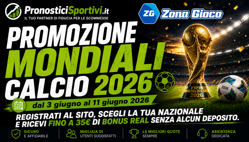 ZonaGioco Bonus Real Mondiali Senza Deposito 04 giugno 2026