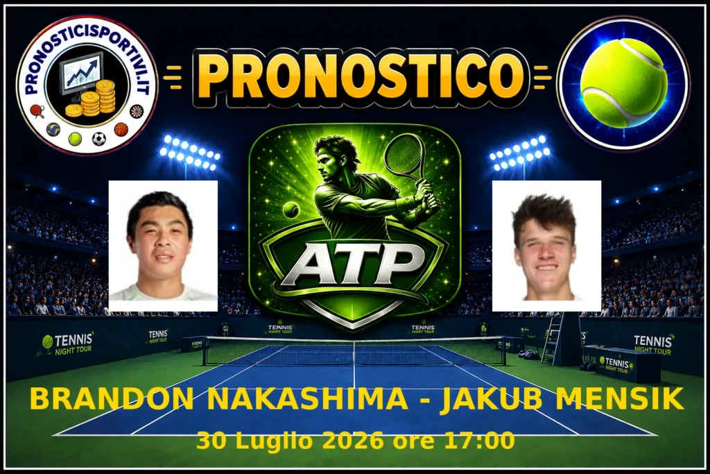 Pronostico Brandon Nakashima - Jakub Mensik