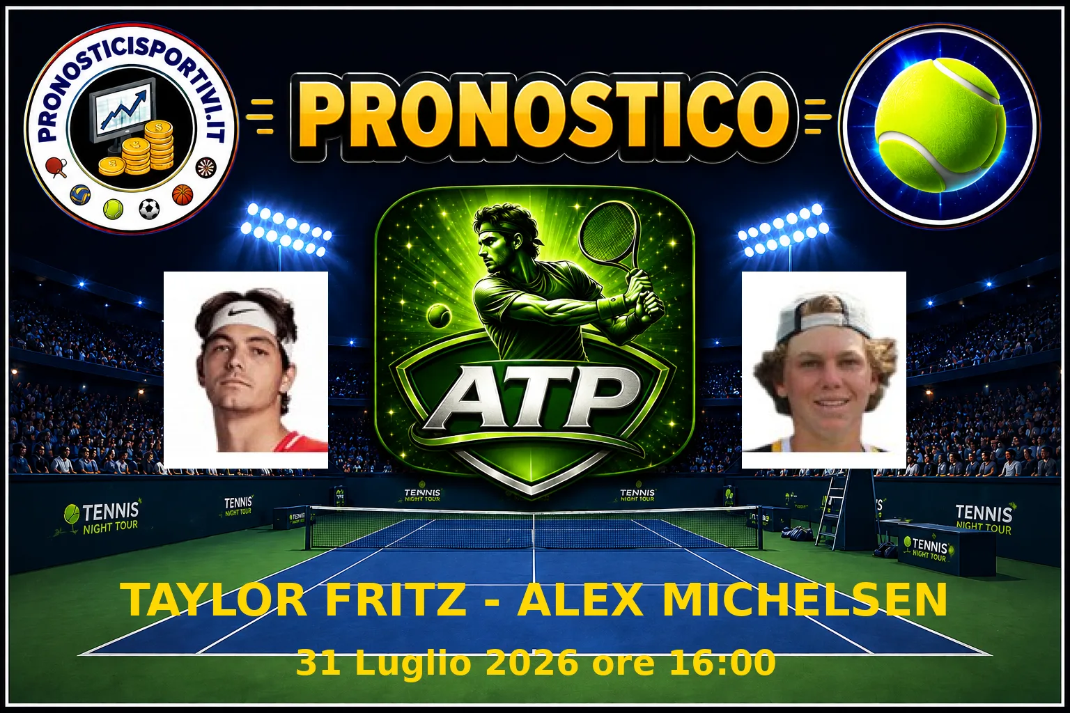 Pronostico Taylor Fritz - Alex Michelsen