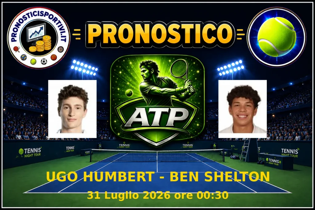 Pronostico Ugo Humbert - Ben Shelton
