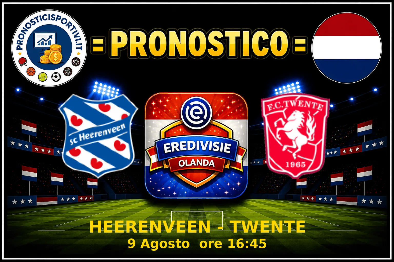 Pronostico Heerenveen - Twente