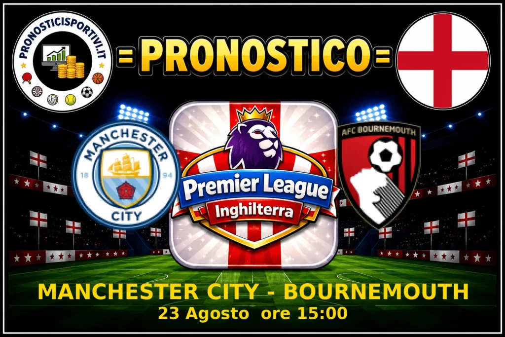 Pronostico Manchester City - Bournemouth