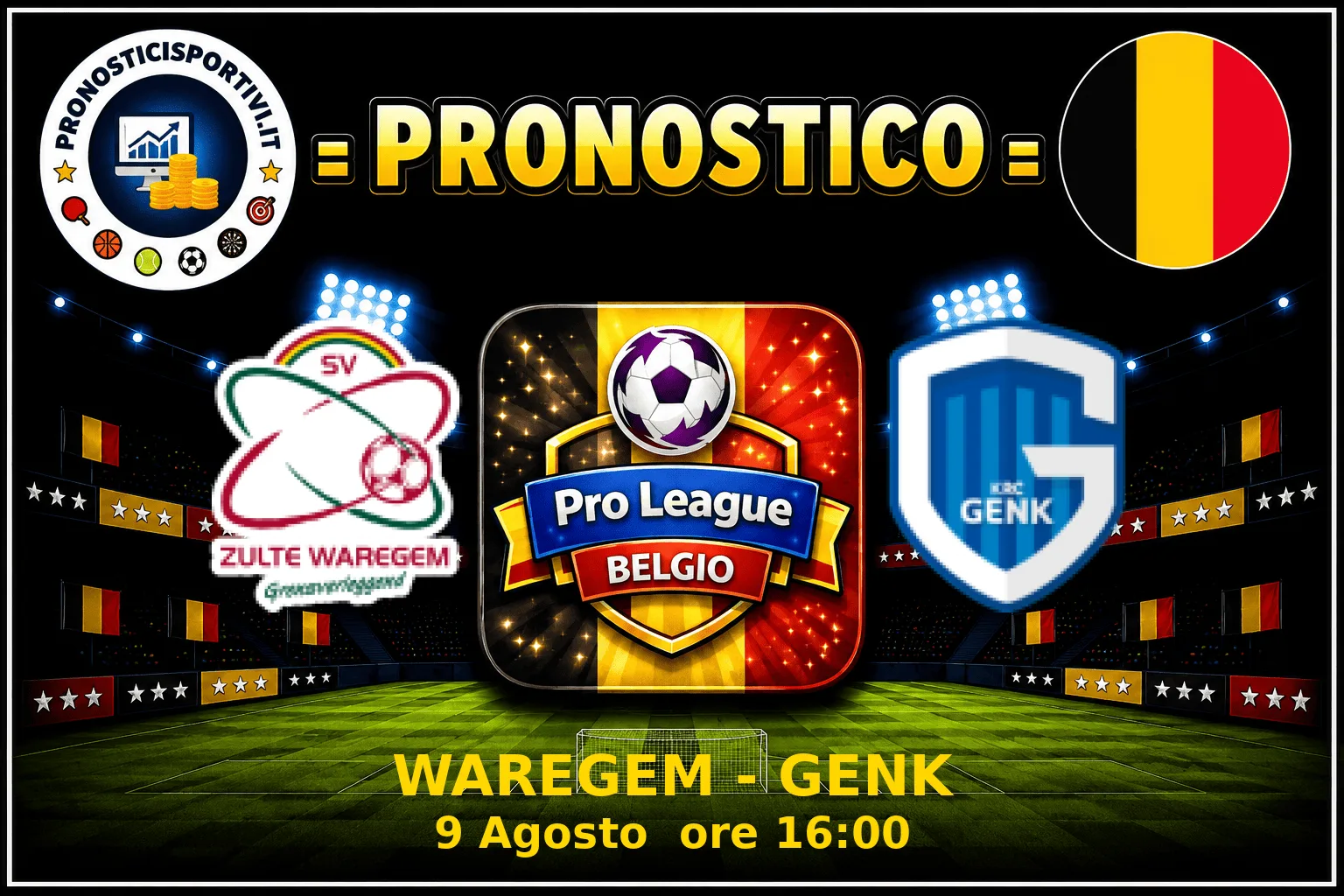 Pronostico Waregem - Genk