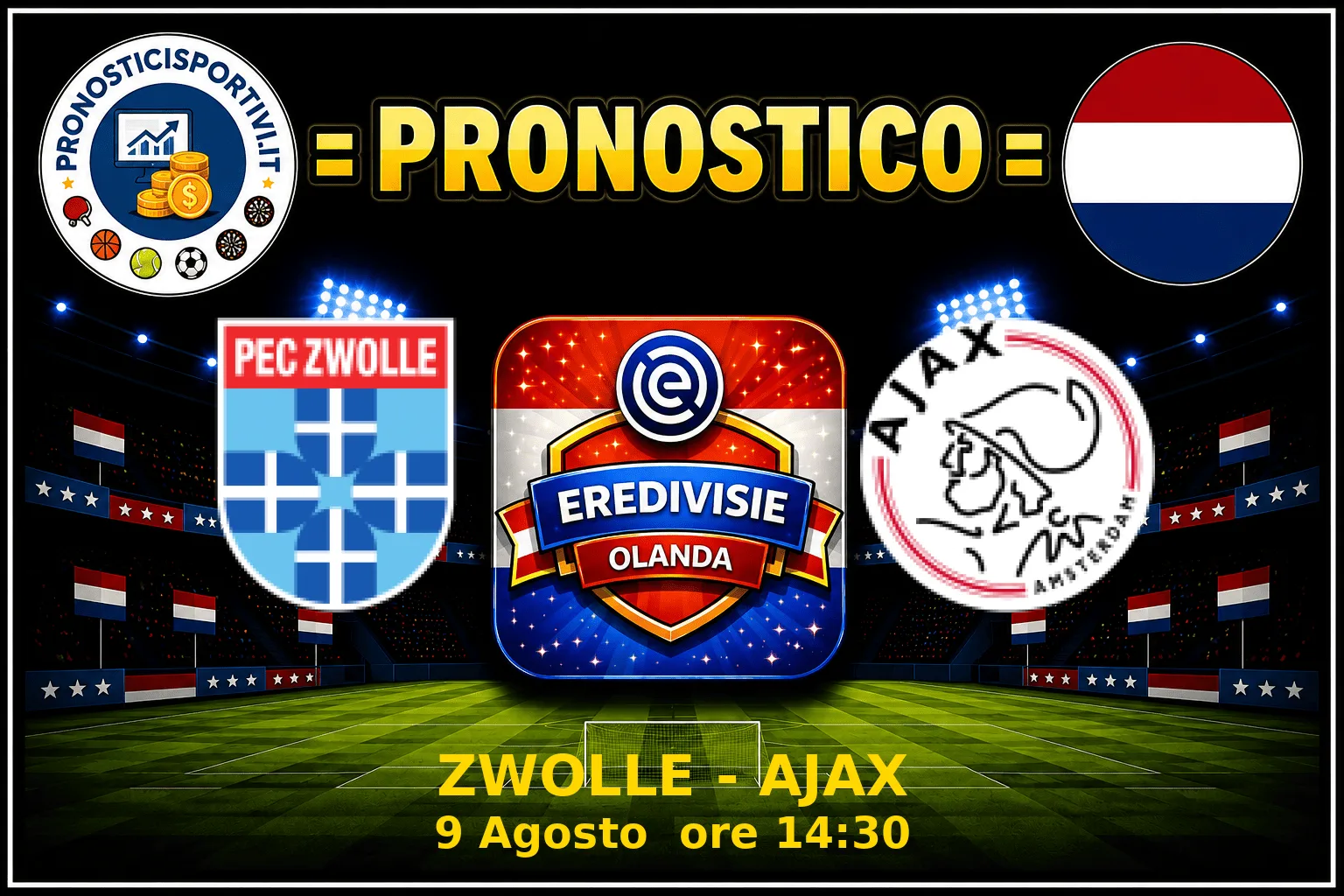 Pronostico Zwolle - Ajax