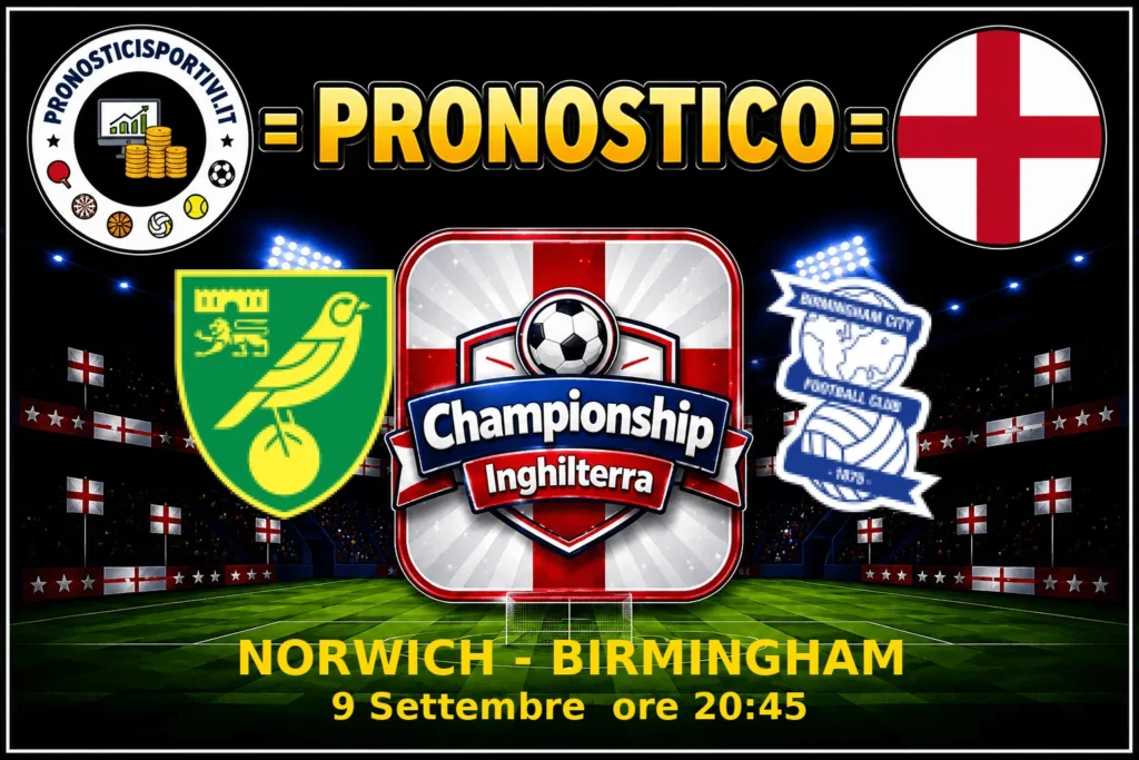 Pronostico Norwich - Birmingham