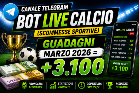 Bot Scommesse Live Calcio Marzo 2026