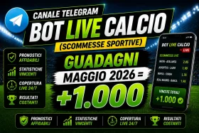 Bot Scommesse Live Calcio Maggio 2026