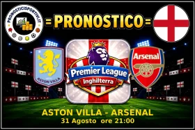Pronostico Aston Villa - Arsenal