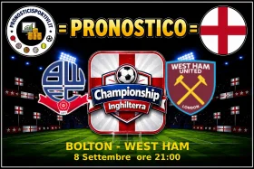 Pronostico Bolton - West Ham