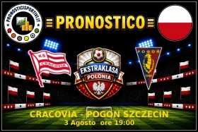 Pronostico Cracovia - Pogon Szczecin