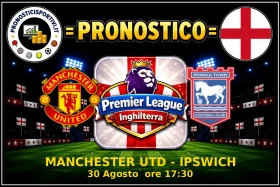 Pronostico Manchester Utd - Ipswich