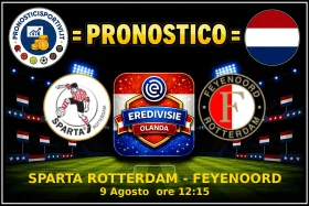 Pronostico Sparta Rotterdam - Feyenoord