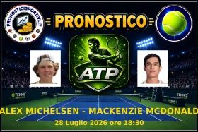 Pronostico Alex Michelsen - Mackenzie Mcdonald