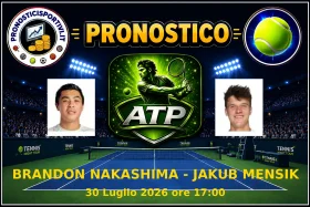 Pronostico Brandon Nakashima - Jakub Mensik