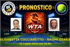 Pronostico Elisabetta Cocciaretto - Naomi Osaka