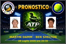 Pronostico Martin Damm - Ben Shelton