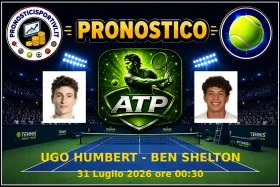 Pronostico Ugo Humbert - Ben Shelton